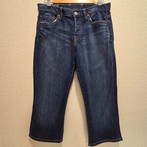Lucky Brand Vintage Womens 6/28 Cropped Light Distressed Denim Jeans